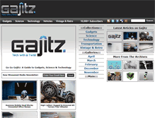 Tablet Screenshot of gajitz.com